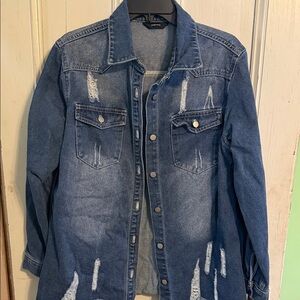 Distressed Denim Jacket